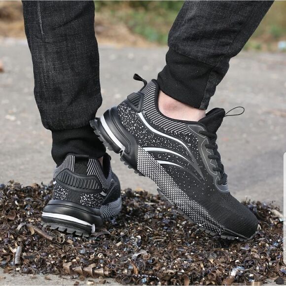 Furuian Steel Toe Shoes for Men Women Lightweight Safety Shoes Comfortable Steel - Picture 6 of 15